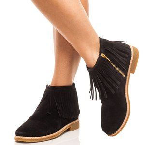 kate spade fringe booties